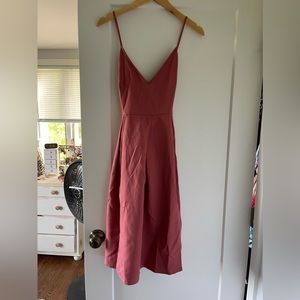 Never been worn rose colored cross back dress
